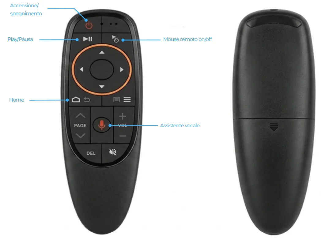 2.4G air mouse with voice control