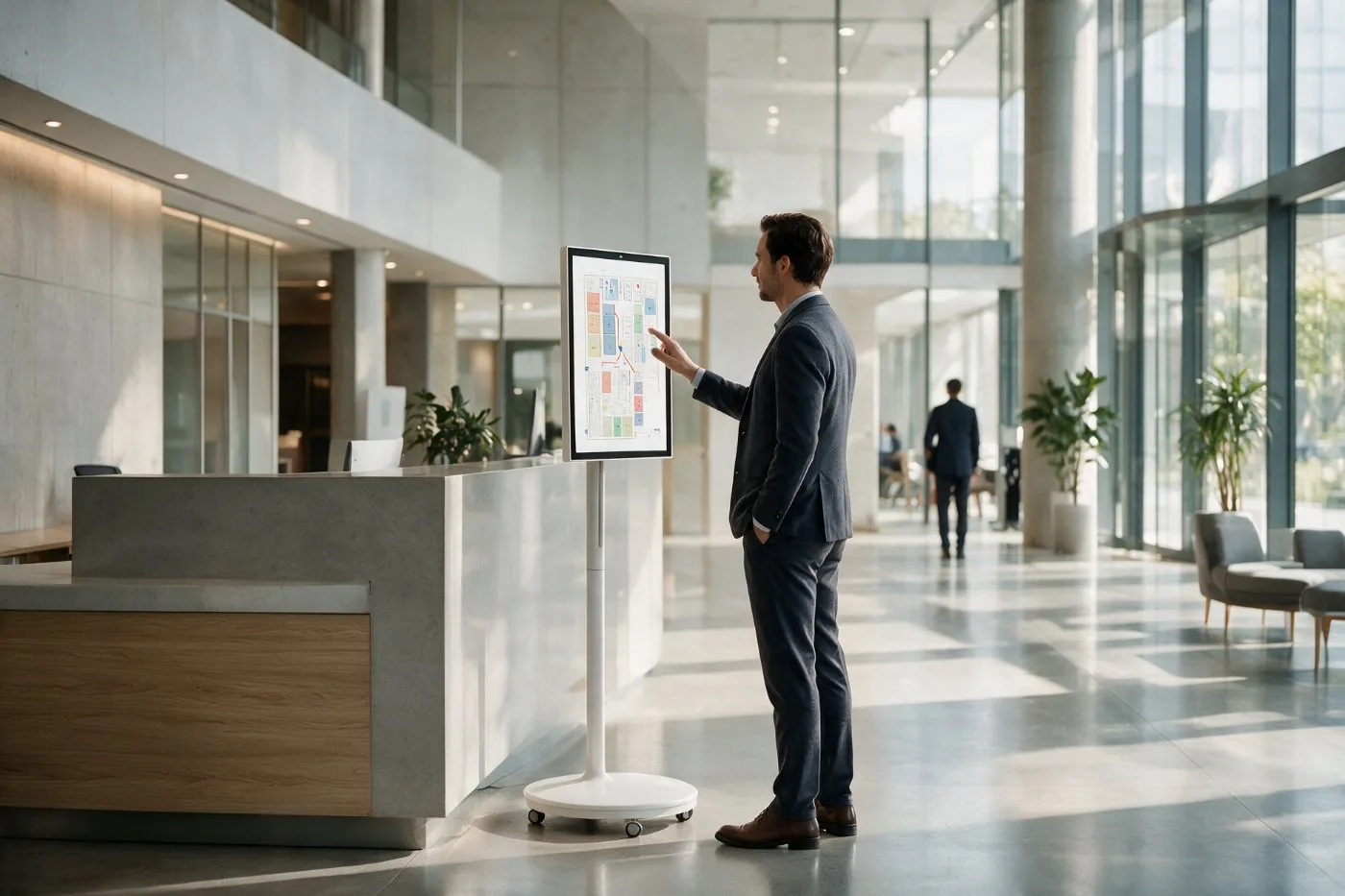 Maps and directions for company visitors